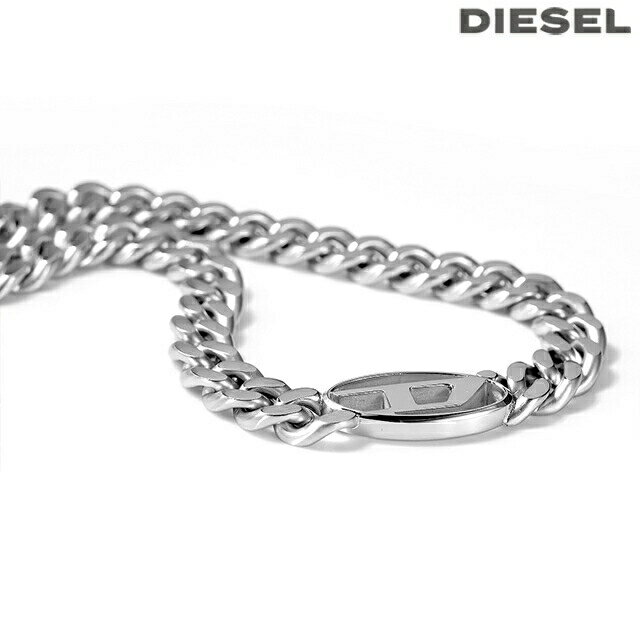 項鍊（僅鍊子） - ディーゼル ネックレス メンズ レディース ブランド DIESEL ステンレススチール DX1433040 シルバー アクセサリー プレゼント 実用的