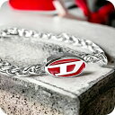\さらに+7倍★7/15限定/ ディーゼル ブレスレット メンズ レディース ブランド DIESEL ステンレススチール DX1445040 シルバー レッド ...