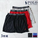 ポロ ラルフ ローレン トランクス メンズ ブランド Polo Ralph Lauren P3 Classic Fit Knit Boxers S M L 3枚セット ワンポイント 下着 アンダーウェア ブルー ネイビー グレー レッド ブラック 赤 黒 選べるモデル