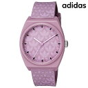 \さらに+4倍★今だけ!!/ アディダス PROJECT TWO GRFX クオーツ 腕時計 ブランド メンズ レディース adidas AOST23052 アナログ ピンク