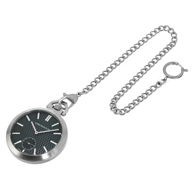 ＼2000円OFFクーポン+さらに9倍／ アエロウォッチ 手巻き 懐中時計 ブランド メンズ レディース 数量限定 AEROWATCH 50829-AA05 アナログ ブラック 黒 スイス製