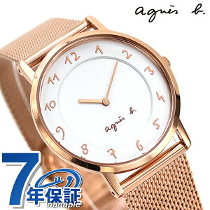 アニエスベー 時計 マルチェロ レディース 腕時計 FCSK909 agnes b. ホワイト×ピンクゴールド 記念品 プレゼント ギフト
