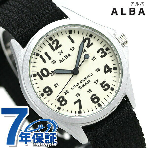 ALBA - ＼10%OFFクーポン／ セイコー アルバ アルバ クオーツ AQPK401 腕時計 メンズ アイボリー×ブラック SEIKO ALBA 記念品 ギフト 父の日 プレゼント 実用的 6600
