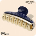 アレクサンドル ドゥ パリ ヘアクリップ レディース ブランド ALEXANDRE DE PARIS ヴァンドームMクリップ ICCM-15571-02-M5 ネイビー ヘアアクセサリー