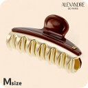 アレクサンドル ドゥ パリ ヘアクリップ レディース ブランド ALEXANDRE DE PARIS ヴァンドームMクリップ ICCM-15571-02-X4 パールブラウン ヘアアクセサリー