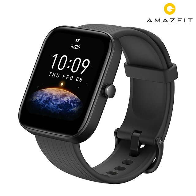 ＼21日10時まで★全品10%OFFクーポン／ アマズフィット amazfit Bip 3 ブラック 黒 スマートウォッチ 心拍数 血中酸素 Bluetooth 充電式クオーツ メンズ レディース SP170046C01 記念品 ギフト 父の日 プレゼント 実用的