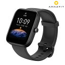 アマズフィット amazfit Bip 3 ブラック 黒 スマートウォッチ 心拍数 血中酸素 Bluetooth 充電式クオーツ メンズ レディース SP170046C01 記念品 プレゼント ギフト