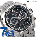 セイコー アストロン ソーラー電波 8B92 クロノグラフ チタン 日本製 電波ソーラー メンズ 腕時計 ブランド SBXY027 SEIKO ASTRON ブラック