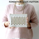 ＼5/5は超激アツ★全品10%OFFクーポンに+3倍／ ルイ・ヴィトン クラッチバッグ メンズ レディース ブランド LOUIS VUITTON リサイクルコットン55％、リサイクルポリウレタン45％ ルイヴィトン美術館 2000000023533 ホワイト バッグ