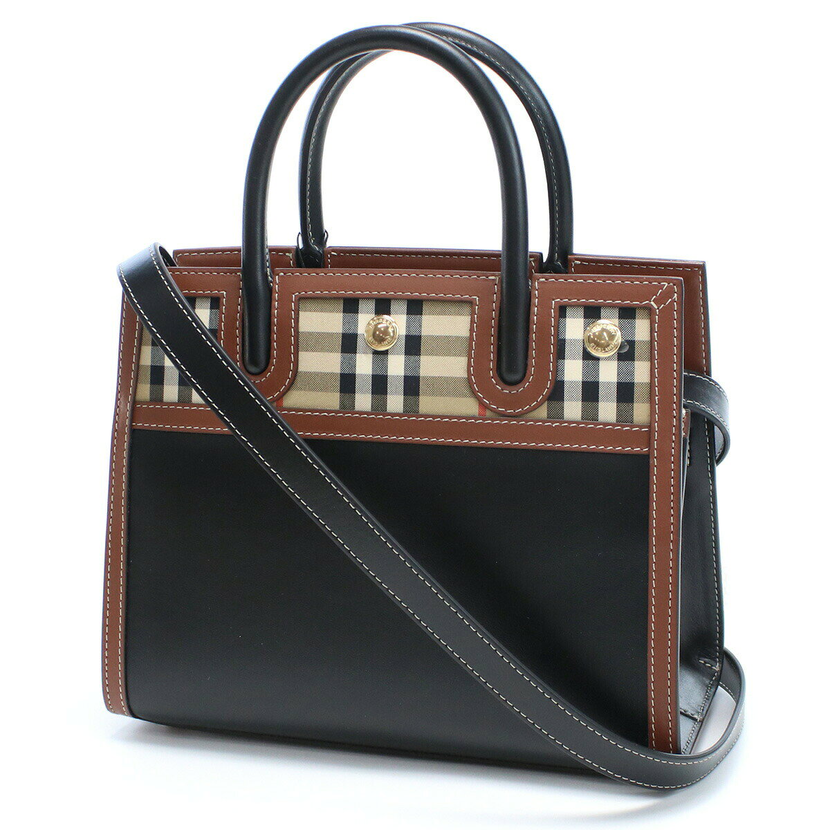 ＼2000円OFF さらに9倍 バーバリー トートバッグ レディース ブランド BURBERRY レザー イタリア 802526 7ple-10008940 腕時計のななぷれ select shop サンプル画像2