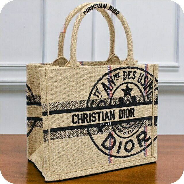 ＼21日10時まで★全品10%OFFクーポン／ ディオール トートバッグ レディース Christian Dior キャンバス イタリア M1265 ベージュ系 マルチカラー バッグ