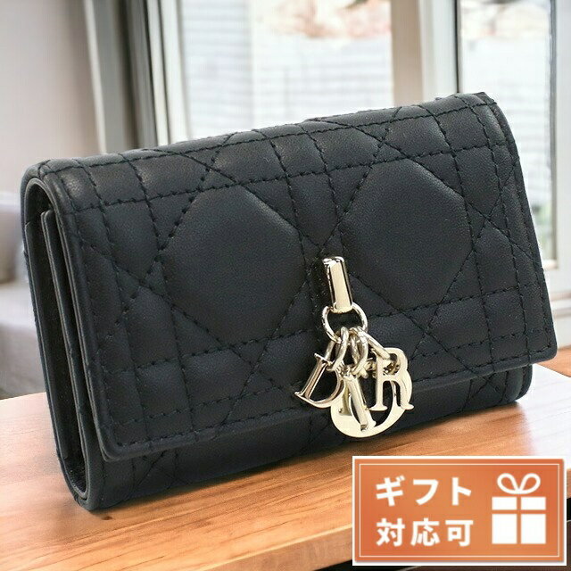 ＼5/18限定★全品10%OFFクーポンにさらに+3倍／ ディオール 4連キーケース メンズ Christian Dior ラムスキン イタリア S0983 ブラック 小物 父の日 プレゼント 実用的