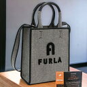 ＼激アツな6日間★全品10%OFFクーポン／ フルラ ハンドバッグ レディース FURLA コットン レザー WB00831 GRIGIO+NERO グレー系 バッグ