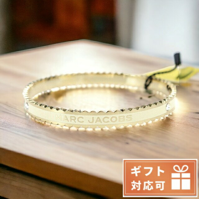 ＼21日10時まで★全品10%OFFクーポン／ マーク・ジェイコブス バングル レディース MARC JACOBS メタル J103MT7PF22 CREAM-GOLD ホワイト系 ジュエリーアクセサリー