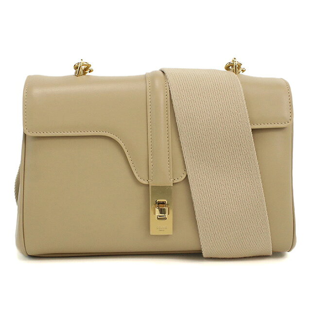 腕時計のななぷれ select shopの＼10%OFFクーポン★21日10時迄／ セリーヌ ショルダー レディース ブランド CELINE イタリア 19685 BEIGE ベージュ系 バッグ｜アングル2