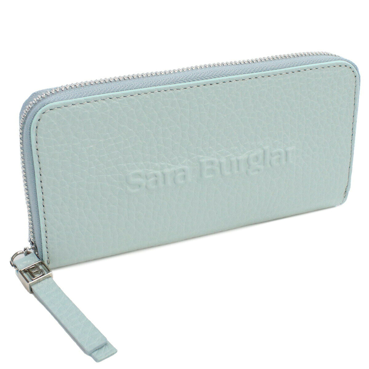 サラバーグラー 長財布ラウンドファスナー レディース Sara Burglar BUFALO LOGO レザー イタリア 110L MARINE ブルー系 財布