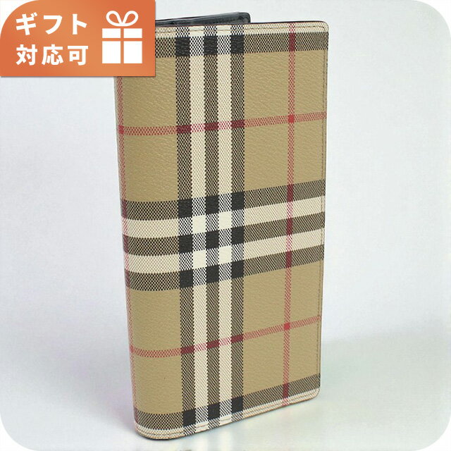 U, 吉 - ＼10%OFFクーポン／ バーバリー 長財布ニ折小銭入付き メンズ ブランド BURBERRY 8084168 ARCHIVE BEIGE 財布 71090