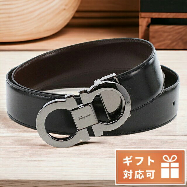 ＼5/18限定★全品10%OFFクーポンにさらに+3倍／ フェラガモ ベルト メンズ FERRAGAMO カーフ イタリア 67-9535 ブラック ブラウン系 小物 選べるモデル 父の日 プレゼント 実用的