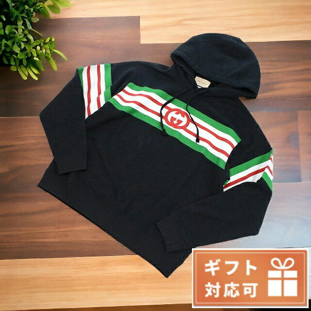 ＼5/20限定★全品10%OFFクーポンにさらに+3倍／ グッチ パーカー メンズ GUCCI コットン100% イタリア 646953 ブラック ファッション 選べるモデル 父の日 プレゼント 実用的