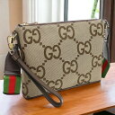 ＼激アツな6日間★全品10%OFFクーポン／ グッチ 斜め掛けショルダーバッグ メンズ ブランド GUCCI ジャンボGGキャンバス イタリア 699130 ブラウン系 バッグ