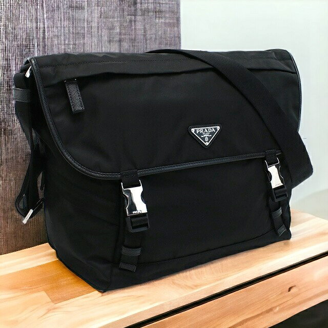 ショルダーバッグ プラダ 斜め掛けショルダーバッグ メンズ ブランド PRADA TESSUTO ナイロン イタリア 2VD052 NERO ブラック バッグ 父の日 プレゼント 実用的