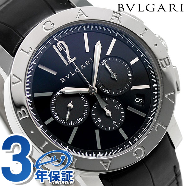 ＼期間限定★店内全品2000円OFFクーポン／【クロス付】 ブルガリ 時計 メンズ BVLGARI ブルガリ41mm 自動巻き BB41BSLDCH 腕時計 ブランド ブラック 記念品 ギフト 父の日 プレゼント 実用的