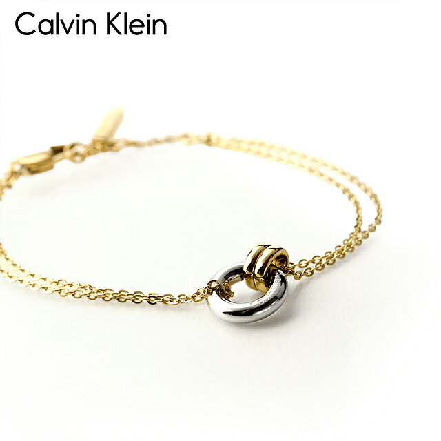 Rakuten - カルバンクライン ブレスレット レディース ブランド CALVIN KLEIN DUALITY 35000632 ゴールド シルバー アクセサリー
