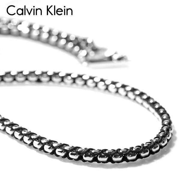 Rakuten - カルバンクライン ネックレス メンズ ブランド CALVIN KLEIN FUSED 35100038 シルバー ブラック アクセサリー