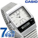 AQ-800E-7A カシオ クラシック チプカシ ユニセックス メンズ レディース 腕時計 ブランド カシオ casio アナデジ ホワイト 白