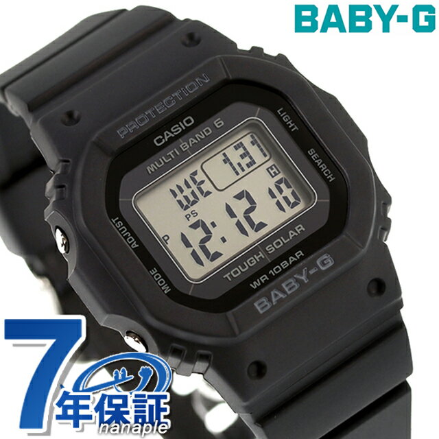 カシオ Baby-G 腕時計（メンズ） ベビーg ベビージー Baby-G 電波ソーラー BGD-5650-1 BGD-5650シリーズ レディース 腕時計 ブランド カシオ casio デジタル ブラック 黒