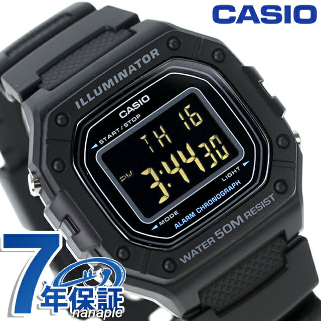 カシオ CASIO W-218H-1BV スタンダード 海外モデル ユニセックス メンズ レディース 腕時計 ブランド カシオ casio デジタル ブラック