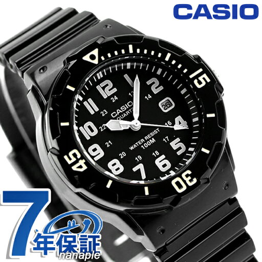 カシオ チプカシ 腕時計 デイト クラシック 海外モデル オールブラック CASIO LRW-200H-1BVDF 時計