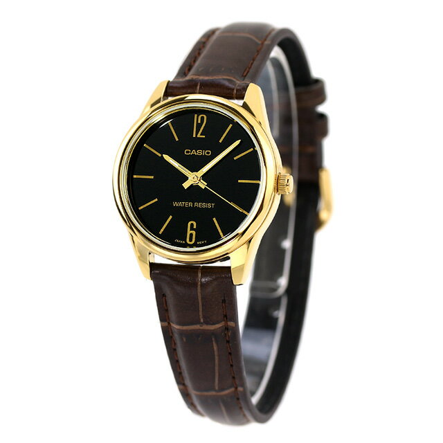 ＼2000円OFFクーポン★さらに+9倍／ カシオ CASIO クォーツ 電池式 LTP-V005GL-1B スタンダード チプカシ 海外モデル レディース 腕時計 ブランド カシオ casio アナログ ブラック ブラウン 黒