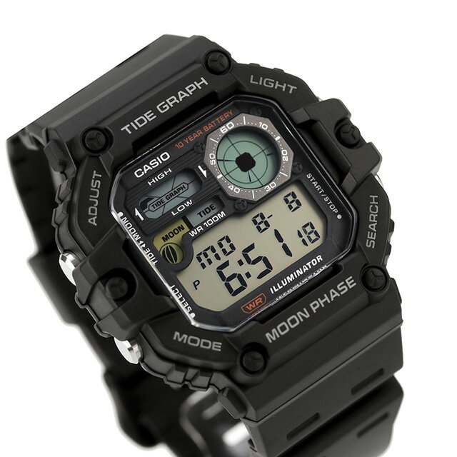 カシオ CASIO クォーツ 電池式 WS-1700H スタンダード チプカシ 海外モデル メンズ 腕時計 ブランド カシオ casio デジタル ブラック ベージュ グレー 黒 選べるモデル