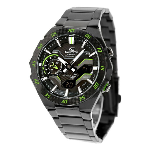 \2000円OFFクーポン&さらに+9倍/ エディフィス EDIFICE ソーラー ECB-2200RC-1A3 ウィンドフロー Bluetooth 海外モデル メンズ 腕時計 ブランド カシオ casio アナデジ ブラック 黒 おしゃれ 防水 文字盤 大きい プレゼント 男性 実用的