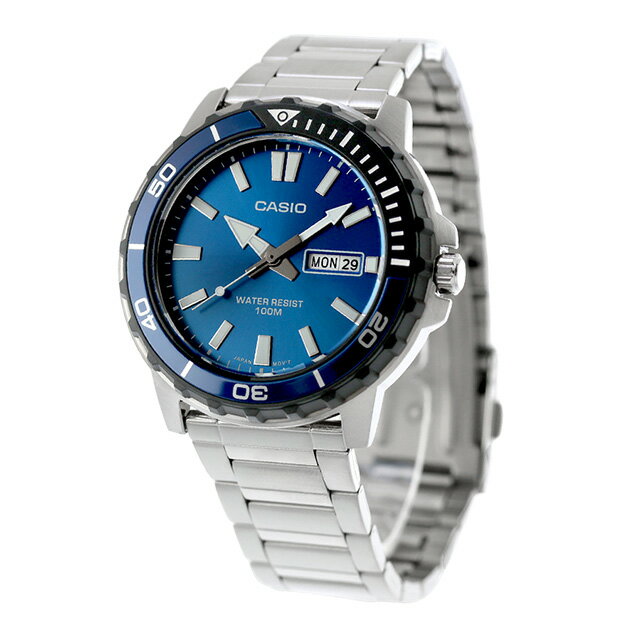 カシオ チープカシオ CASIO クォーツ 電池式 MTD-125D-2A1V スタンダード 海外モデル メンズ チプカシ 腕時計 ブランド カシオ casio アナログ ブルー おしゃれ 防水 小さい 軽い かわいい プレゼント 実用的