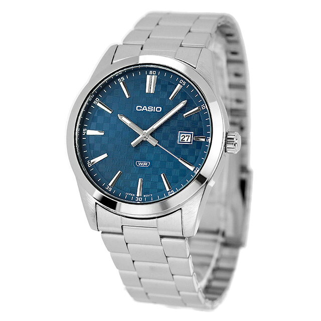 腕時計のななぷれ select shopのカシオ チープカシオ CASIO クォーツ 電池式 MTP-VD03D-2A2 スタンダード 海外モデル メンズ チプカシ 腕時計 シンプル ブランド カシオ casio アナログ ブルー おしゃれ 防水 小さい 軽い かわいい プレゼント 実用的 学生 受験生 受験用 試験用 受験対応｜アングル2