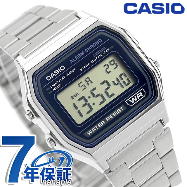 CASIO - カシオ チープカシオ CASIO クラシック クォーツ 電池式 A158WEA-2 ユニセックス チプカシ メンズ レディース 腕時計 ブランド カシオ casio デジタル ネイビー おしゃれ 防水 かわいい プレゼント 実用的