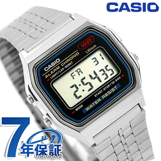 CASIO - カシオ チープカシオ CASIO ヴィンテージ クォーツ 電池式 A159W-N1 海外モデル ユニセックス チプカシ メンズ レディース 腕時計 ブランド カシオ casio デジタル ブラック 黒 おしゃれ 防水 かわいい プレゼント 実用的 3840