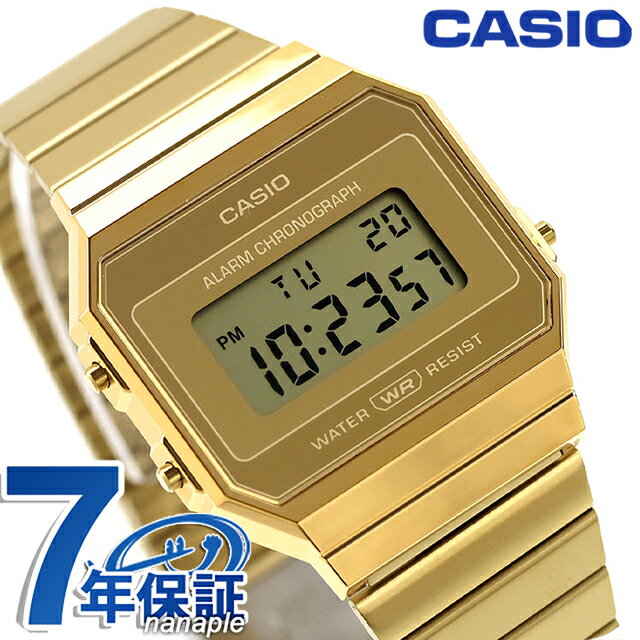 カシオ チープカシオ CASIO ヴィンテージ クォーツ 電池式 A700WEVG-9A 海外モデル ユニセックス チプカシ メンズ レディース 腕時計 ブランド デジタル ゴールド おしゃれ 防水 かわいい プレゼント 実用的
