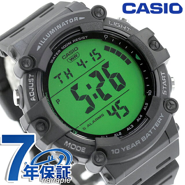 Rakuten - カシオ チープカシオ CASIO スタンダード クォーツ 電池式 AE-1500WHC-1AV 海外モデル メンズ チプカシ 腕時計 ブランド カシオ casio デジタル グリーン ブラック 黒 おしゃれ 防水 小さい 軽い かわいい プレゼント 実用的