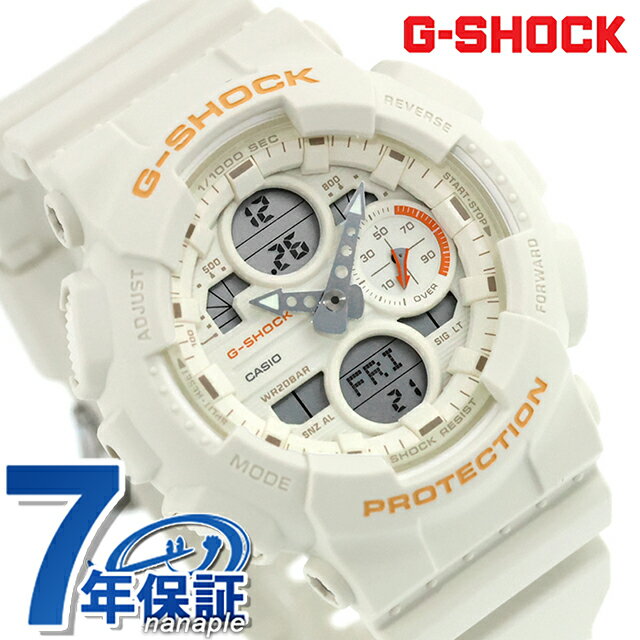G-SHOCK - ＼10%OFFクーポン／ gショック ジーショック G-SHOCK クォーツ 電池式 GMA-S140-7A レディース 腕時計 ブランド カシオ casio アナデジ アイボリー 白 おしゃれ 防水 文字盤 大きい プレゼント 女性 実用的 13800