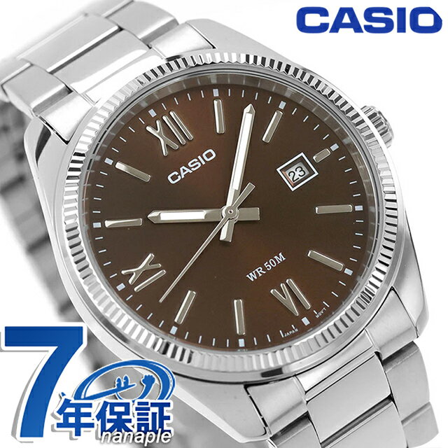乐天商城 - カシオ チープカシオ CASIO スタンダード クォーツ 電池式 MTP-1302DD-5AV 海外モデル メンズ チプカシ 腕時計 ブランド カシオ casio アナログ ブラウン おしゃれ 防水 小さい 軽い かわいい プレゼント 実用的 5900