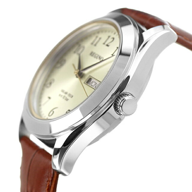 シチズン レグノ スタンダード リングソーラー 腕時計 ブランド KM1-211-30 CITIZEN REGUNO ゴールド×ブラウン 時計 プレゼント ギフト