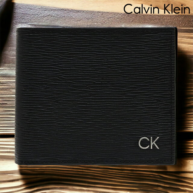 カルバン・クライン 二つ折り財布 メンズ カルバンクライン 二つ折り財布 メンズ ブランド CALVIN KLEIN Billfold With Coin Pocket 革 レザーウォレット 小銭入れあり レザー 31CK130008 ブラック 財布