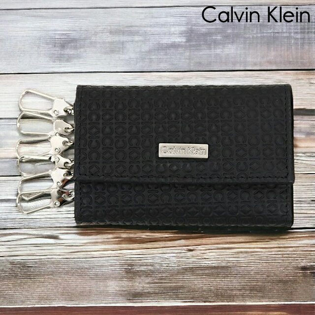 カルバンクライン キーケース（メンズ） ＼21日10時まで★全品10%OFFクーポン／ カルバンクライン キーケース メンズ ブランド CALVIN KLEIN Key Case レザー 革 31CK170001 ブラック 小物