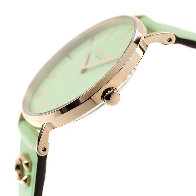 コーチ ペリー クォーツ 電池式 腕時計 ブランド レディース COACH 14503921 アナログ グリーン おしゃれ 防水 軽い 華奢 かわいい プレゼント 女性 実用的