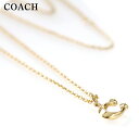 コーチ ネックレス レディース ブランド COACH ペンダント ロゴ 335949 GLD 710 ゴールド アクセサリー