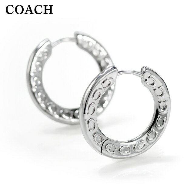 樂天商城 - ＼2000円OFFクーポン+さらに9倍／ コーチ ピアス レディース ブランド COACH フープ 両耳用 541370RHO030 シルバー アクセサリー 13360
