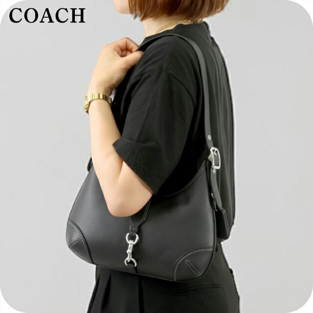 COACH - コーチ ショルダーバッグ レディース ブランド COACH ハンプトンズ ホーボーバッグ ホーボーバッグ CW642 LHBLK ブラック 斜めがけ 高級 おしゃれ プレゼント 女性 実用的 かわいい